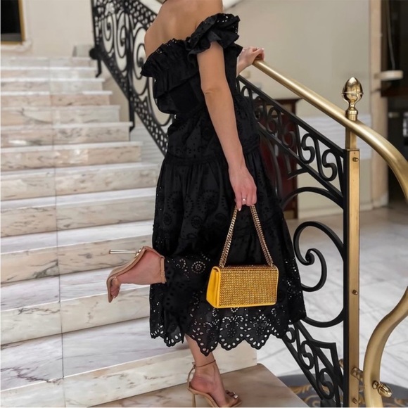 ZARA NWT BLOGGERS FAV EMBROIDERED MIDI DRESS 🌸 - Picture 8 of 11